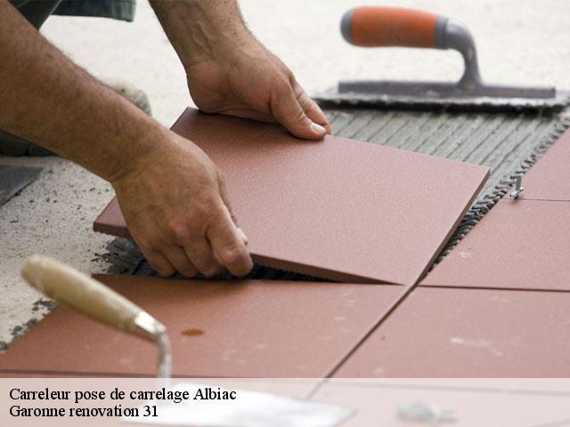 Carreleur pose de carrelage  albiac-31460 Garonne renovation 31