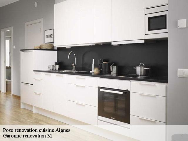 Pose rénovation cuisine  aignes-31550 Garonne renovation 31