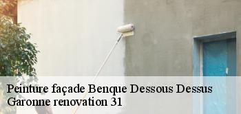 Peinture façade benque-dessous-dessus-31110 Garonne renovation 31